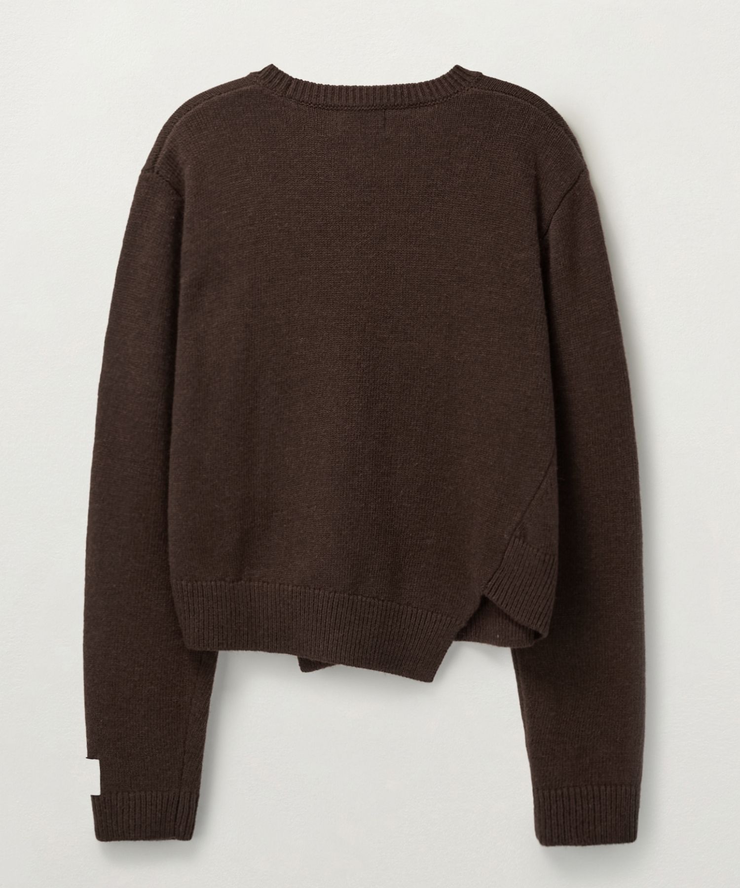 ◆SATUR◆ Dublin unbalanced cashmere blend knit brick brown MUSINSA | SATUR Dublin Unbalanced Cashmere Blend Knit Brick