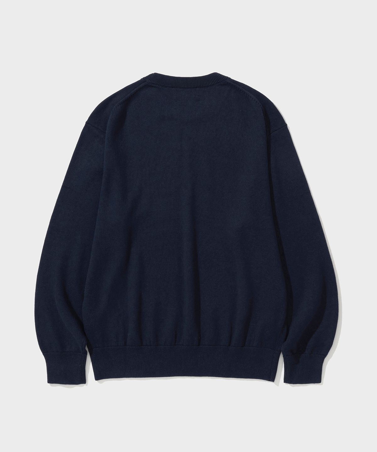 셔터(SHIRTER) COTTON CASHMERE ROUND NECK KNIT (NAVY)