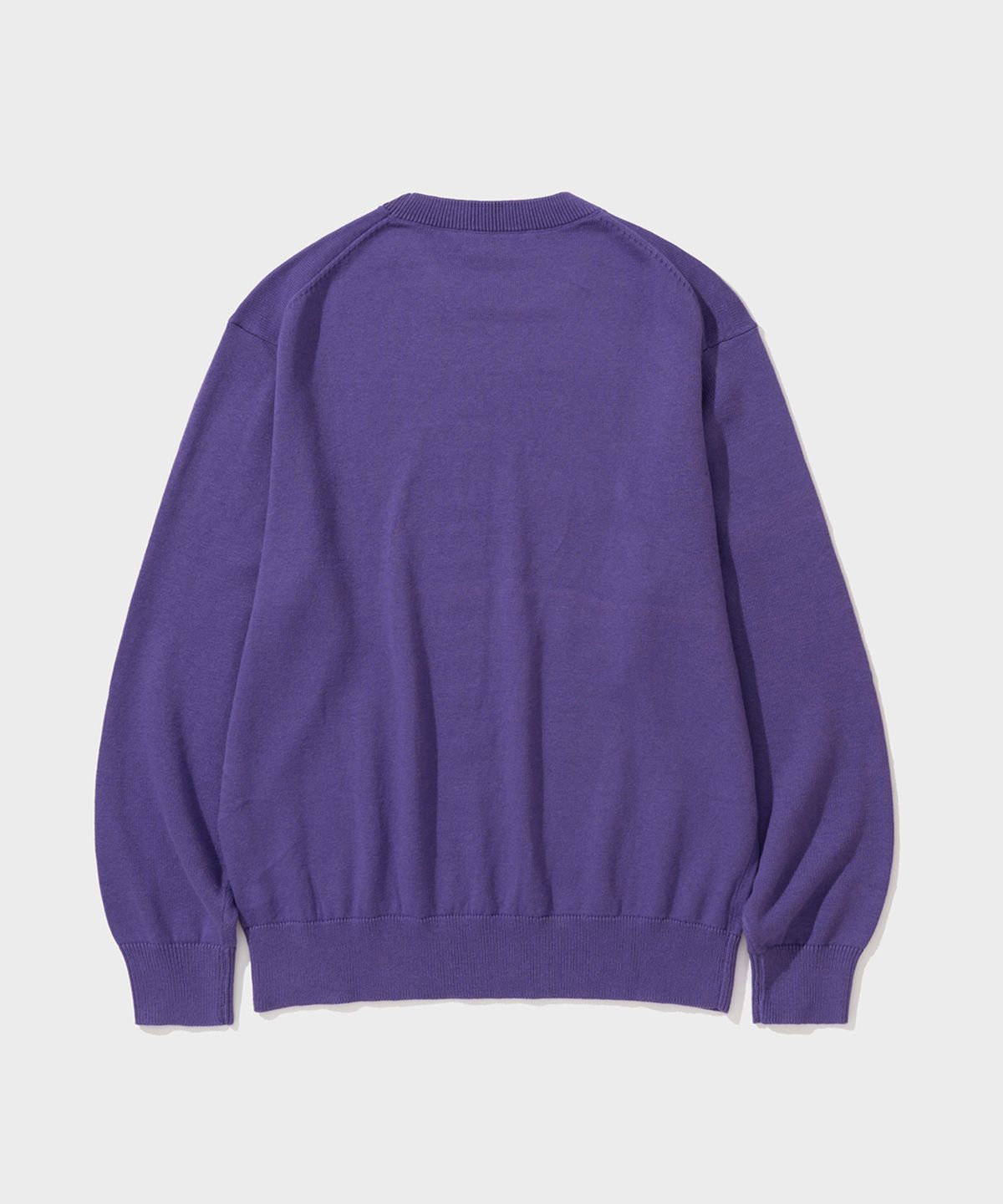 셔터(SHIRTER) COTTON CASHMERE ROUND NECK KNIT (PURPLE)