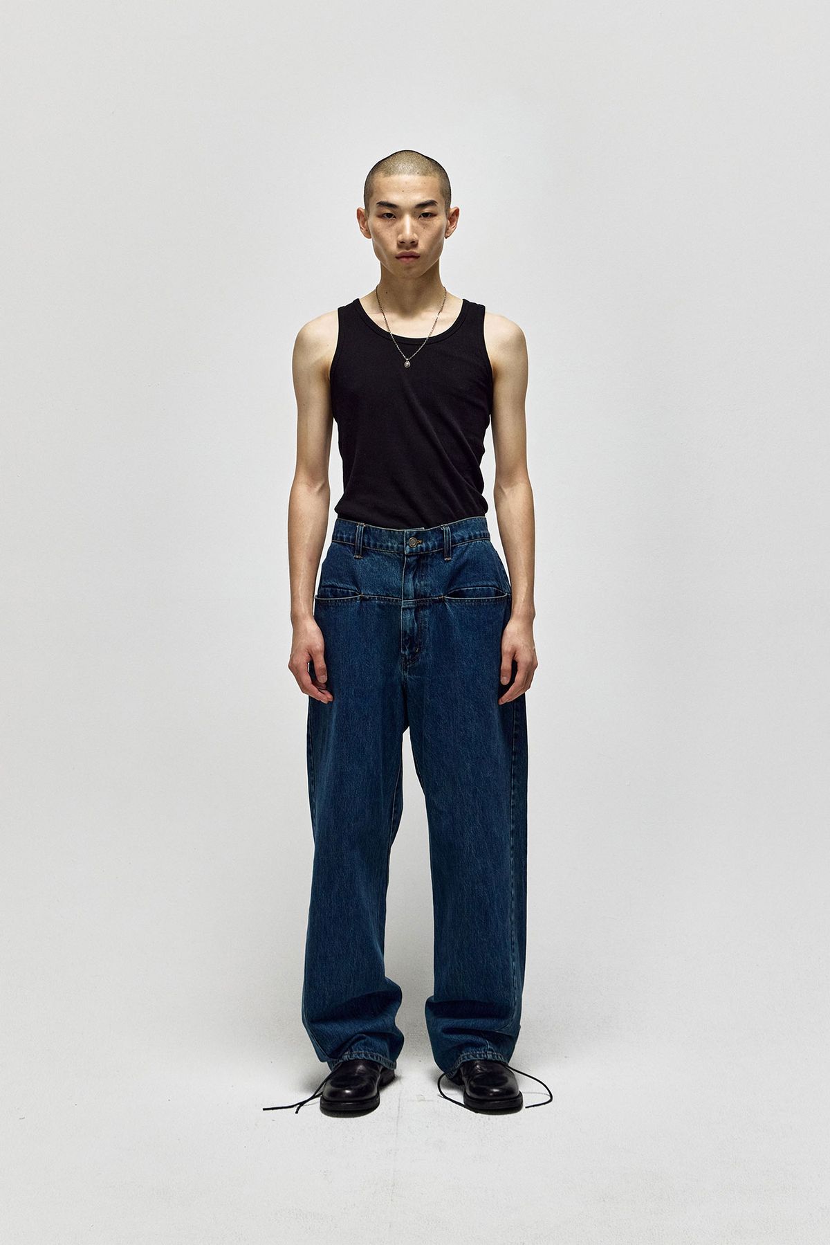 서피스에디션(SURFACE EDITION) TWISTED SLASH DENIM_BLUE