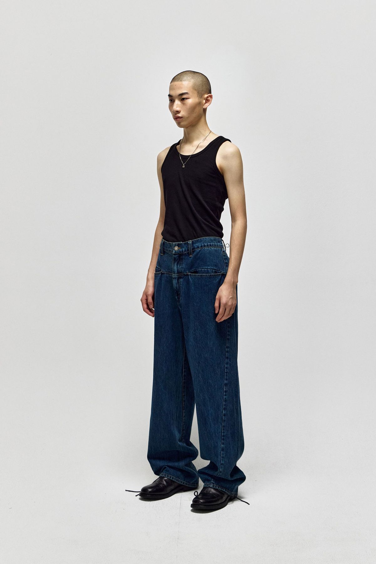 서피스에디션(SURFACE EDITION) TWISTED SLASH DENIM_BLUE