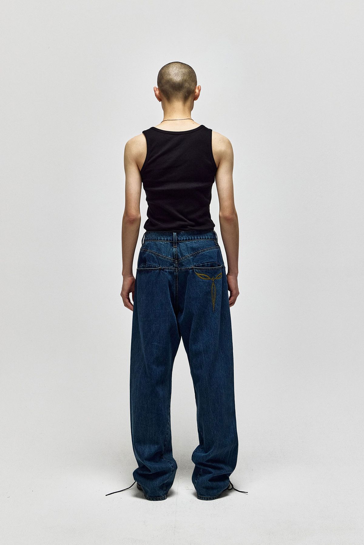 서피스에디션(SURFACE EDITION) TWISTED SLASH DENIM_BLUE