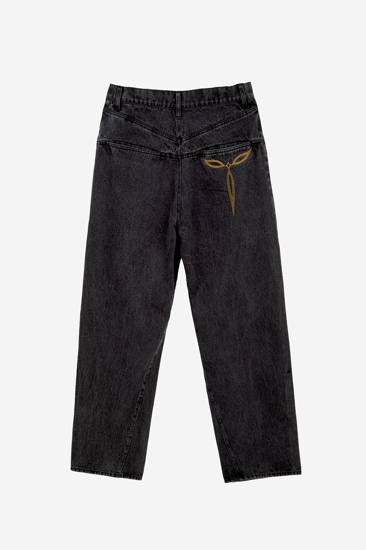 서피스에디션(SURFACE EDITION) TWISTED SLASH DENIM_BLACK