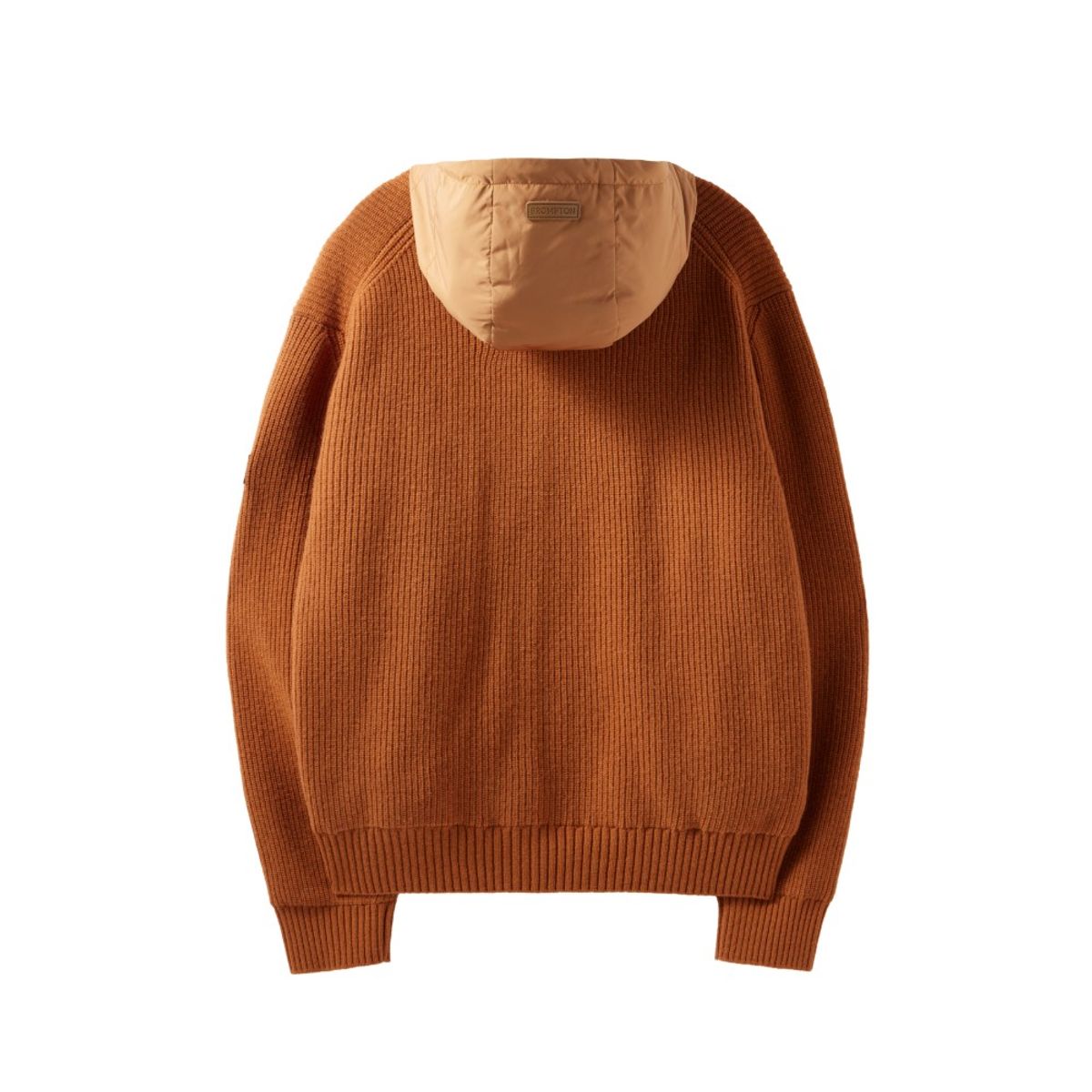 브롬톤 런던(BROMPTON LONDON) HOOD DETACHABLE HYBRID CARDIGAN  - ORANGE (P244UCD403)