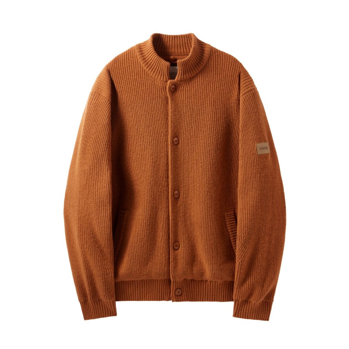브롬톤 런던(BROMPTON LONDON) HOOD DETACHABLE HYBRID CARDIGAN  - ORANGE (P244UCD403)
