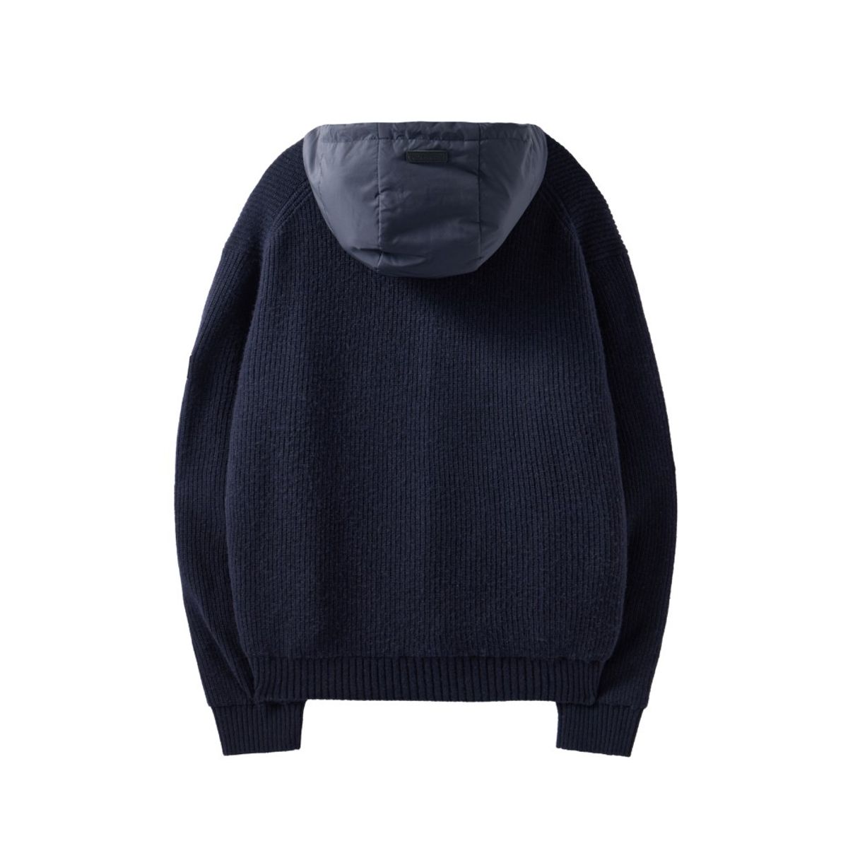 브롬톤 런던(BROMPTON LONDON) HOOD DETACHABLE HYBRID CARDIGAN  - NAVY (P244UCD403)