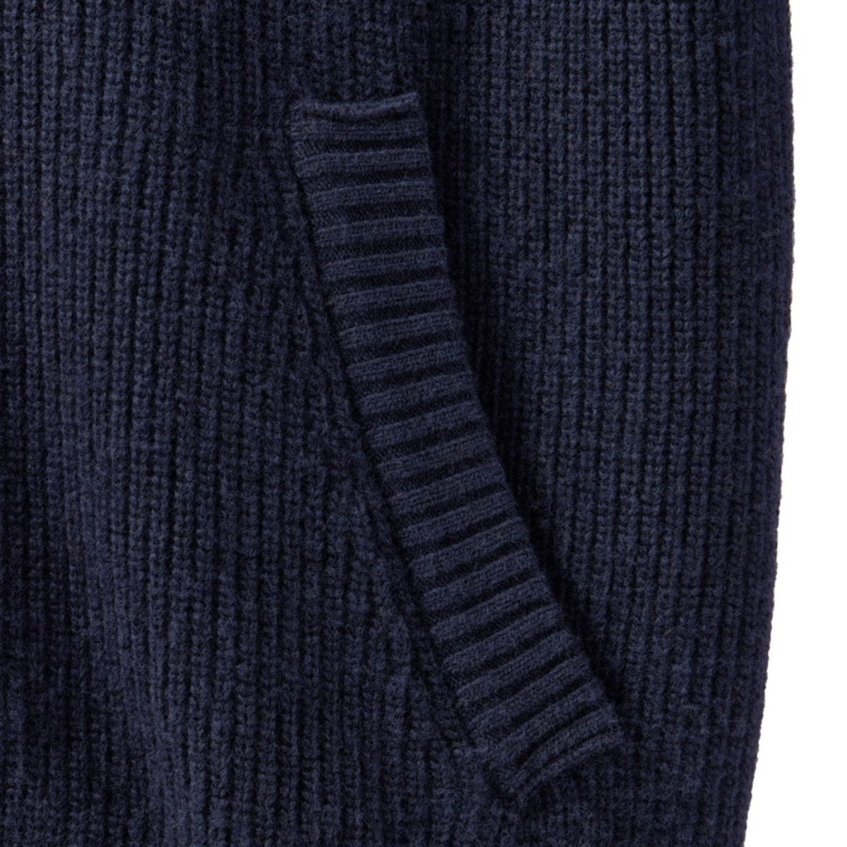 브롬톤 런던(BROMPTON LONDON) HOOD DETACHABLE HYBRID CARDIGAN  - NAVY (P244UCD403)