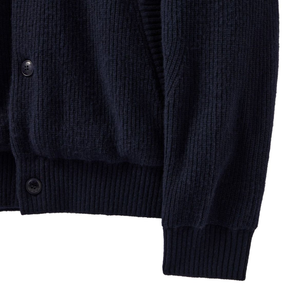 브롬톤 런던(BROMPTON LONDON) HOOD DETACHABLE HYBRID CARDIGAN  - NAVY (P244UCD403)