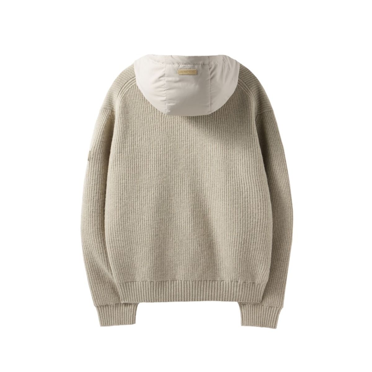 브롬톤 런던(BROMPTON LONDON) HOOD DETACHABLE HYBRID CARDIGAN  - L/BEIGE (P244UCD403)