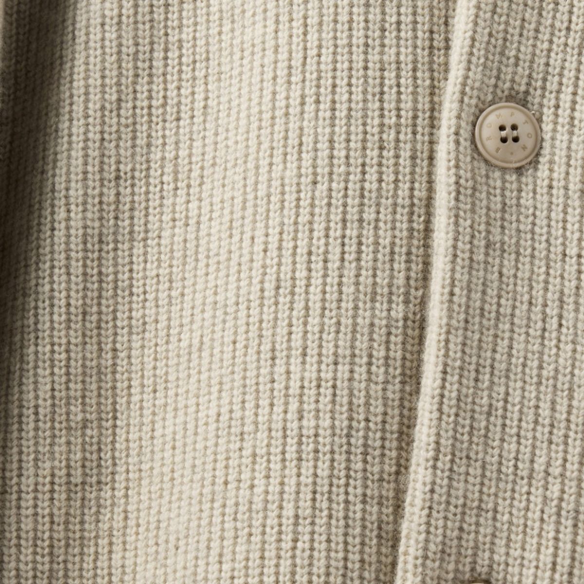 브롬톤 런던(BROMPTON LONDON) HOOD DETACHABLE HYBRID CARDIGAN  - L/BEIGE (P244UCD403)