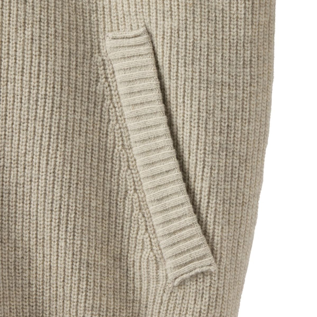 브롬톤 런던(BROMPTON LONDON) HOOD DETACHABLE HYBRID CARDIGAN  - L/BEIGE (P244UCD403)