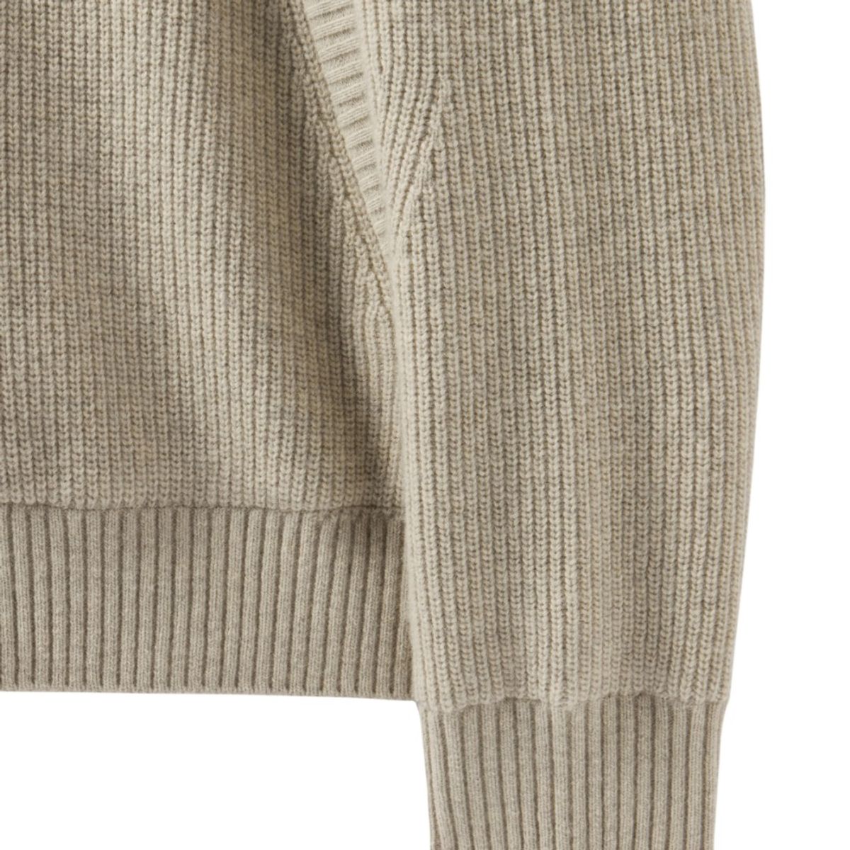 브롬톤 런던(BROMPTON LONDON) HOOD DETACHABLE HYBRID CARDIGAN  - L/BEIGE (P244UCD403)