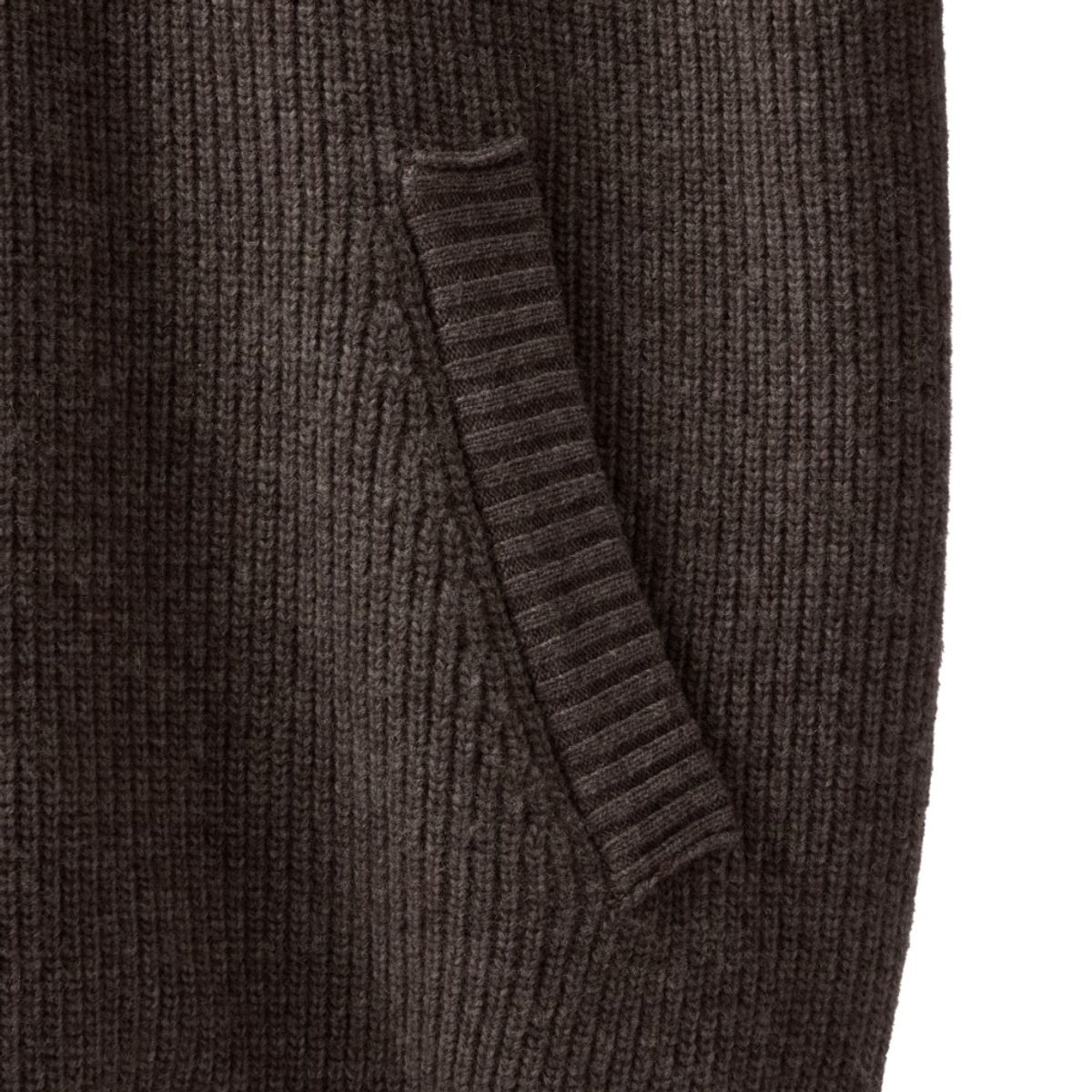 브롬톤 런던(BROMPTON LONDON) HOOD DETACHABLE HYBRID CARDIGAN  - BROWN (P244UCD403)