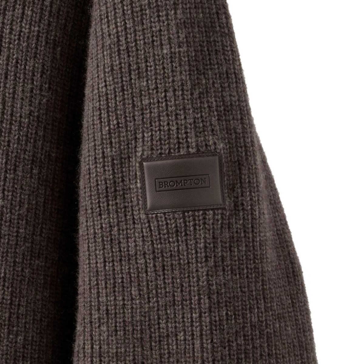 브롬톤 런던(BROMPTON LONDON) HOOD DETACHABLE HYBRID CARDIGAN  - BROWN (P244UCD403)