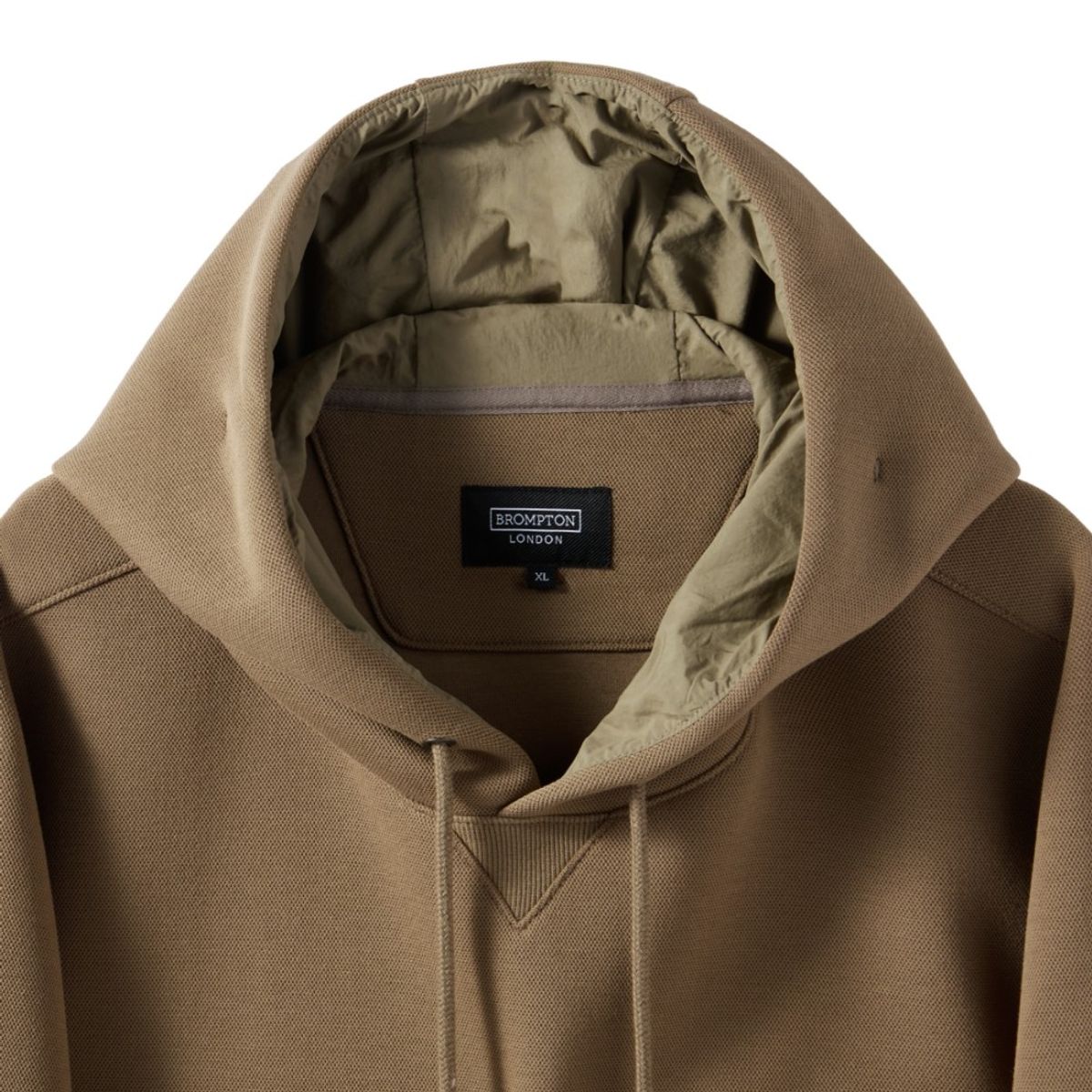 브롬톤 런던(BROMPTON LONDON) CITY SWEAT HOOD T-SHIRT - L/BROWN (P244MHD202)