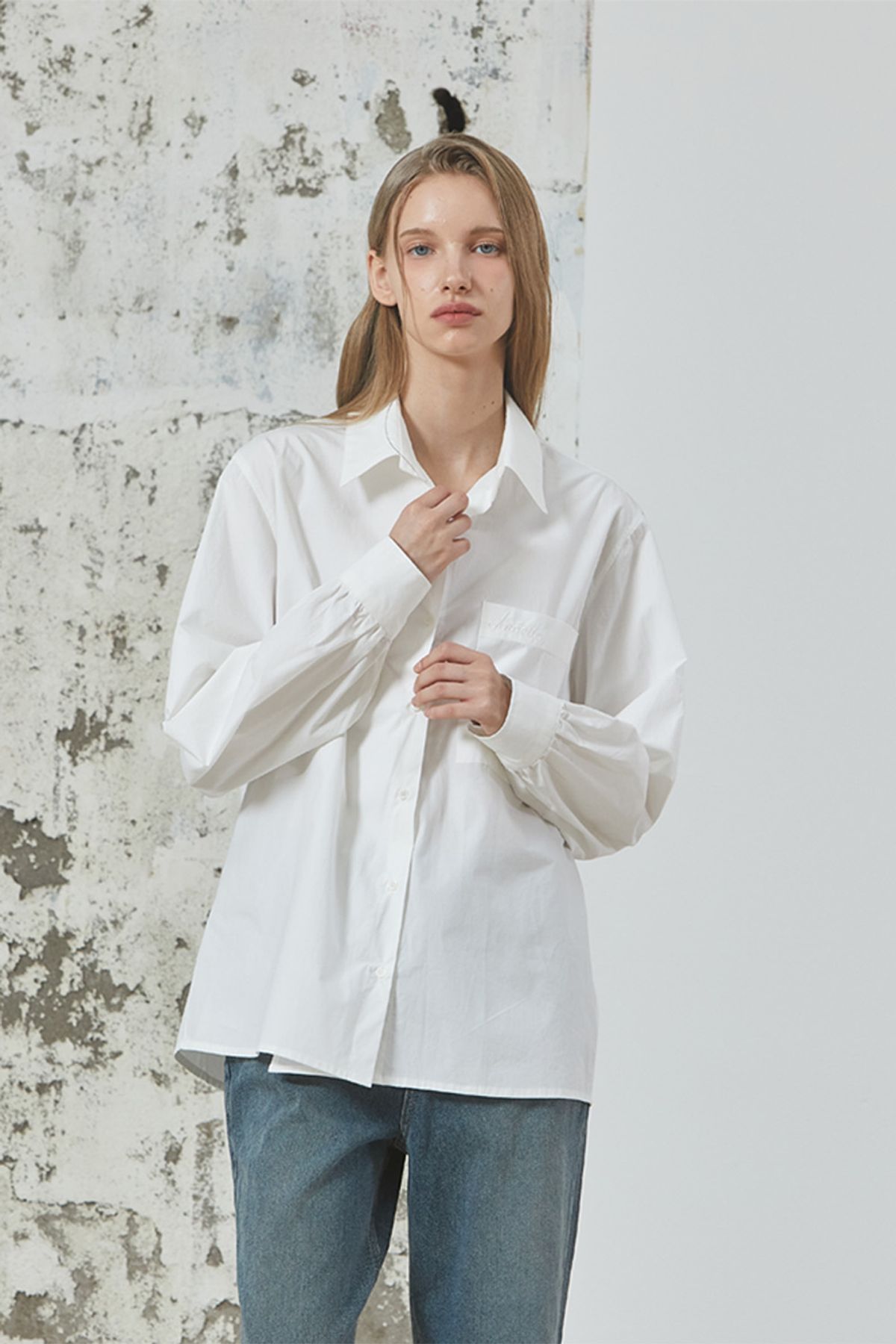 아노에틱(ANOETIC) ANC COTTON SHIRT_WHITE