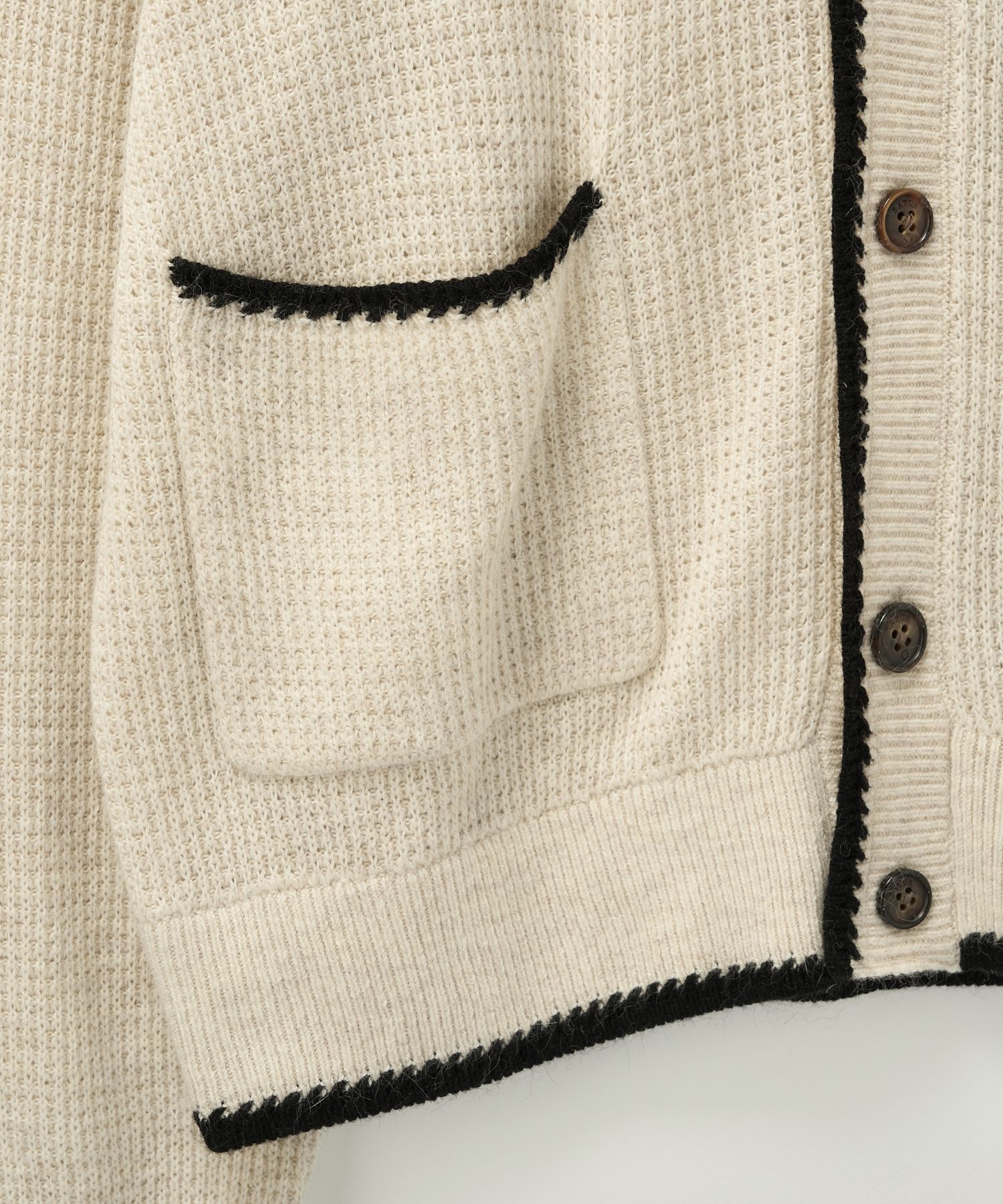 ◆SATUR◆ W Bluff Raccoon Collar Knit Cardigan Cream SA243WK MUSINSA | SATUR Bluff Raccoon Collar Knit Cardigan Cream