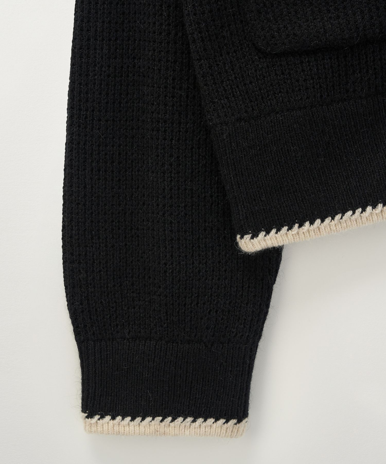 ◆SATUR◆ W Bluff Raccoon Collar Knit Cardigan Black SA243WK MUSINSA | SATUR (W) Bluff Raccoon Collar Knit Cardigan Black