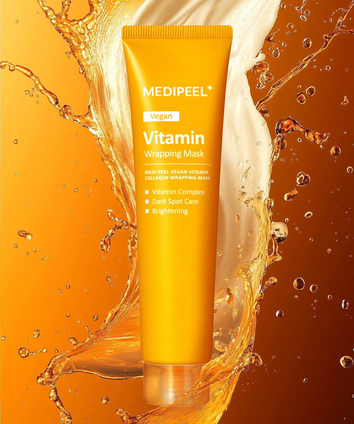 메디필(MEDIPEEL) 비건 비타민 콜라겐 랩핑 마스크 70ml / 기미 광채 브라이트닝 팩