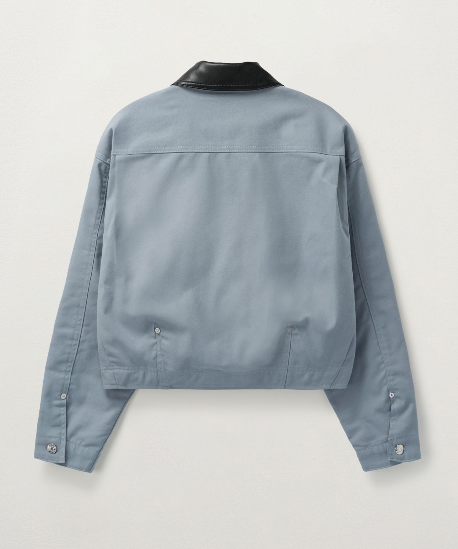 MUSINSA公式 | SATUR (W) クロップコットンワークジャケットスカイブルー