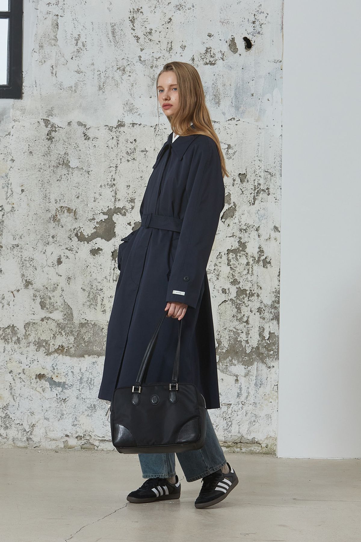 아노에틱(ANOETIC) ANC SINGLE TRENCH COAT_NAVY