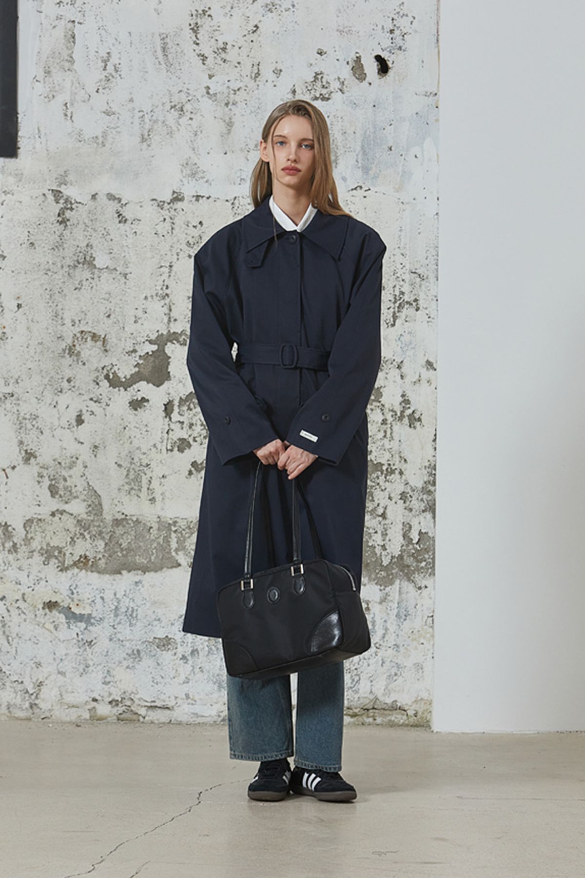 아노에틱(ANOETIC) ANC SINGLE TRENCH COAT_NAVY