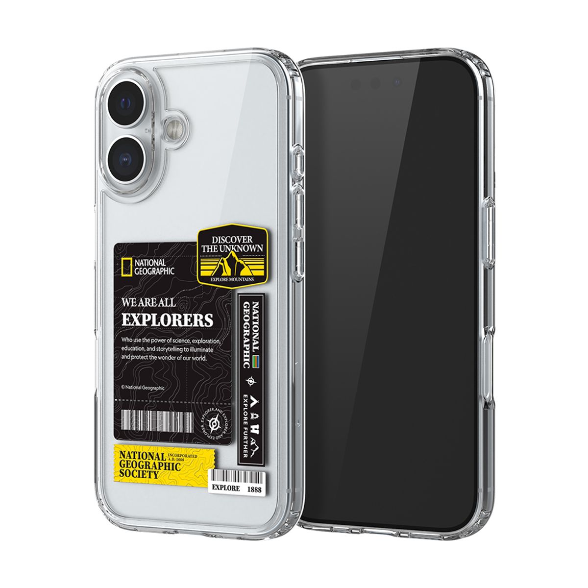 내셔널지오그래픽 모바일(NATIONAL GEOGRAPHIC MOBILE) 아이폰16 프로 프로맥스 플러스 크리스탈 클리어 와펜 케이스