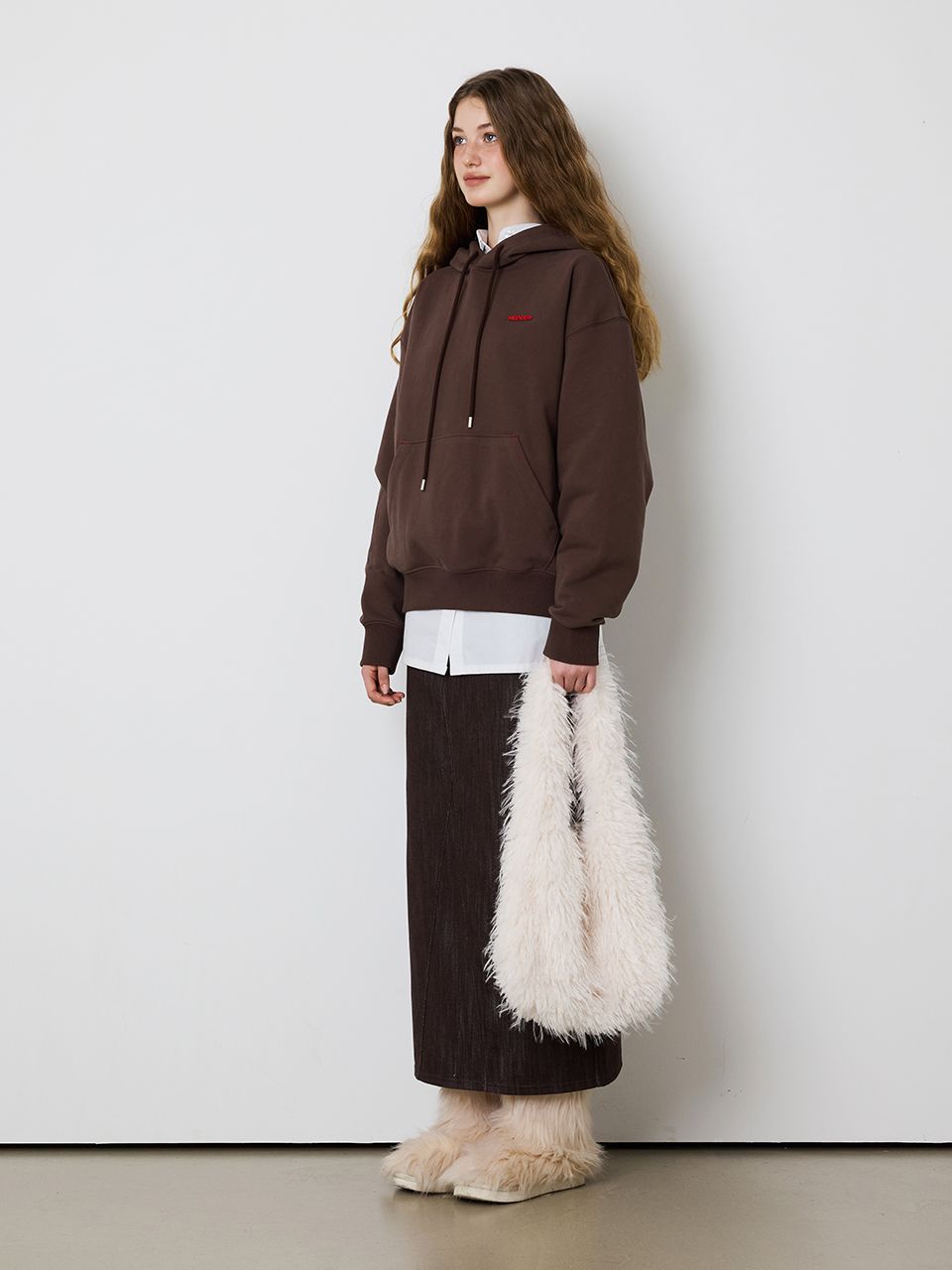 ★MEENDERI★BARTACK STITCH HOODIE - BROWN★正規品送/直料込 MUSINSA | MEENDERI [UNISEX] BARTACK STITCH HOODIE - BROWN