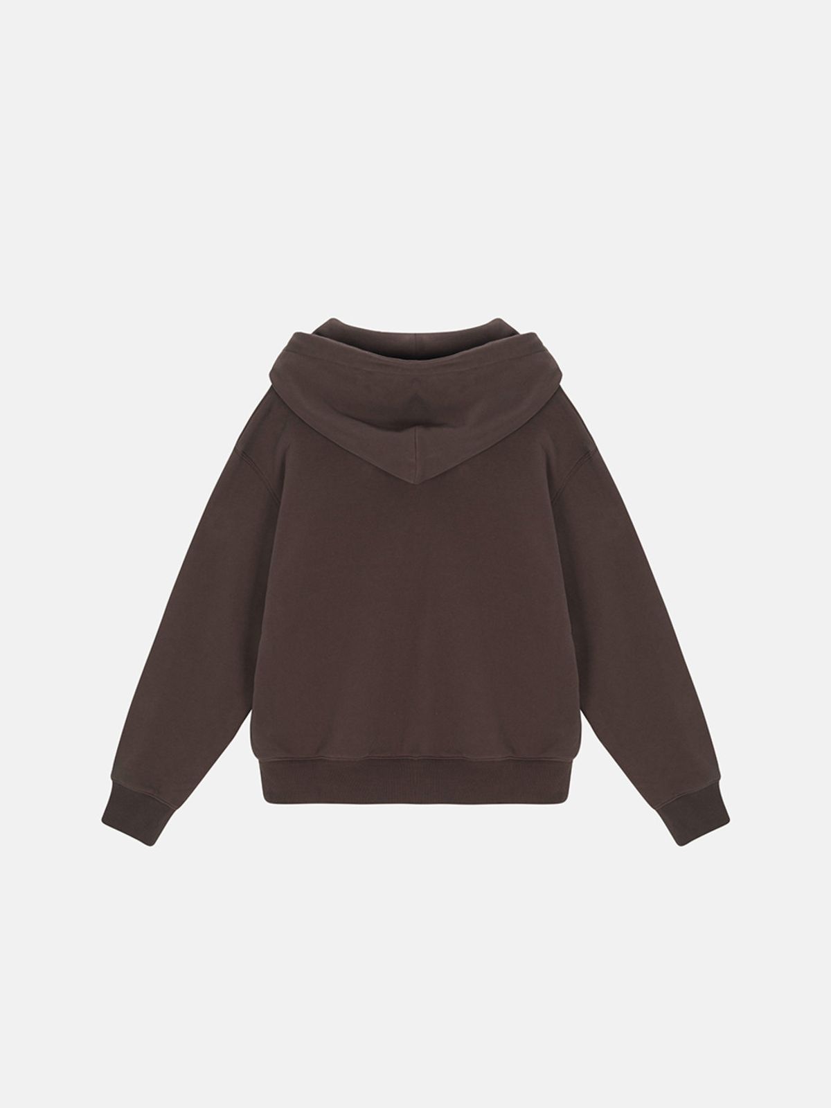 민더리(MEENDERI) [UNISEX] BARTACK STITCH HOODIE - BROWN