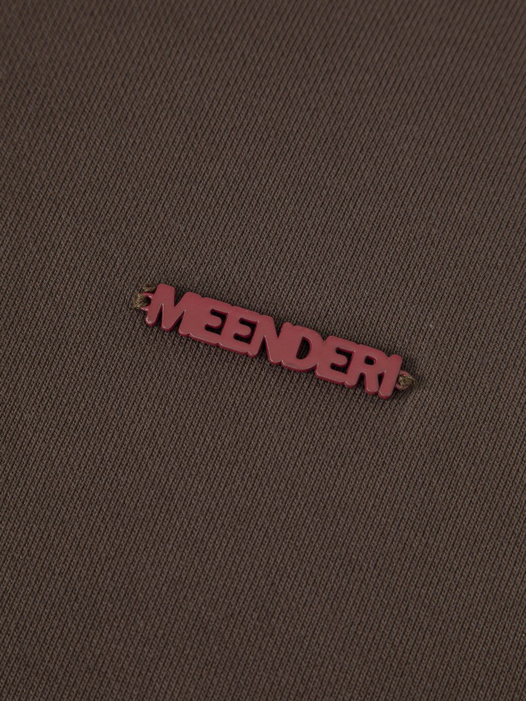 MUSINSA | MEENDERI [UNISEX] BARTACK STITCH HOODIE - BROWN