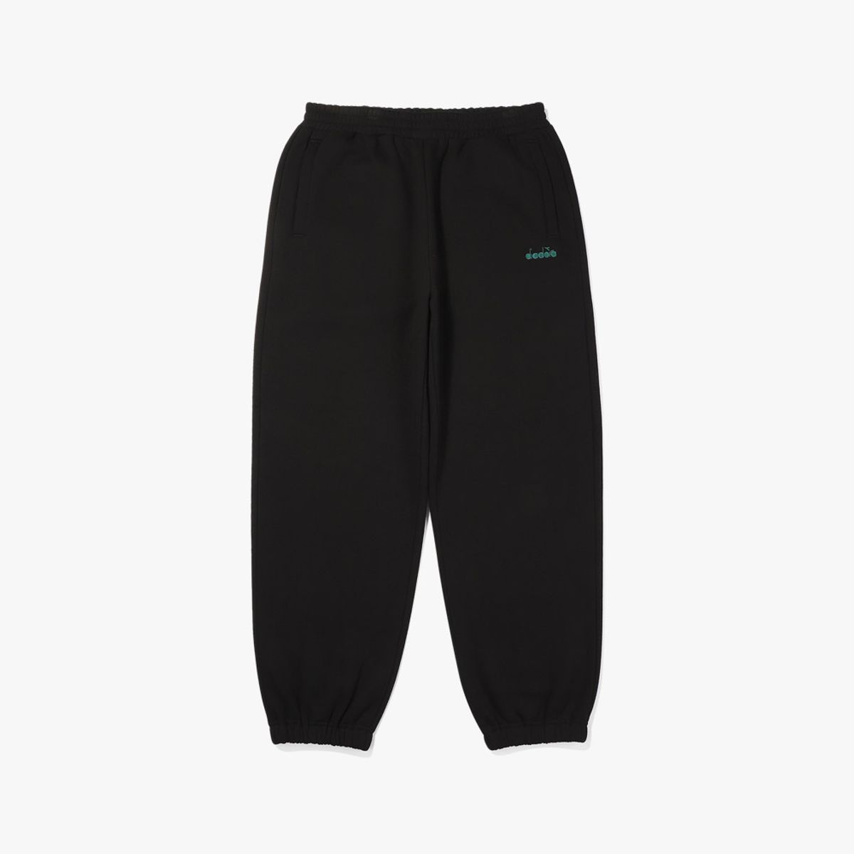 디아도라(diadora) 컴피 기모 스웻팬츠 BLACK