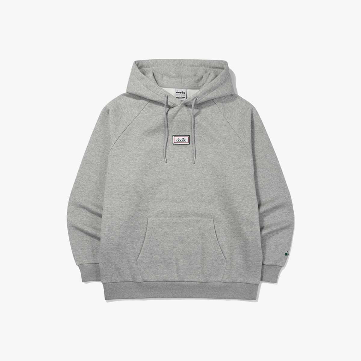 디아도라(diadora) 컴피 기모 후드티셔츠 GREY