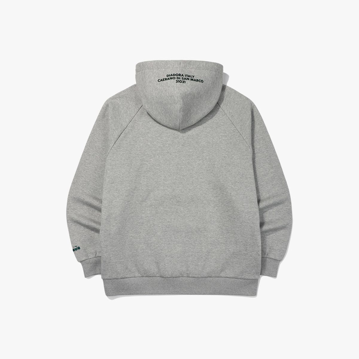 디아도라(diadora) 컴피 기모 후드티셔츠 GREY