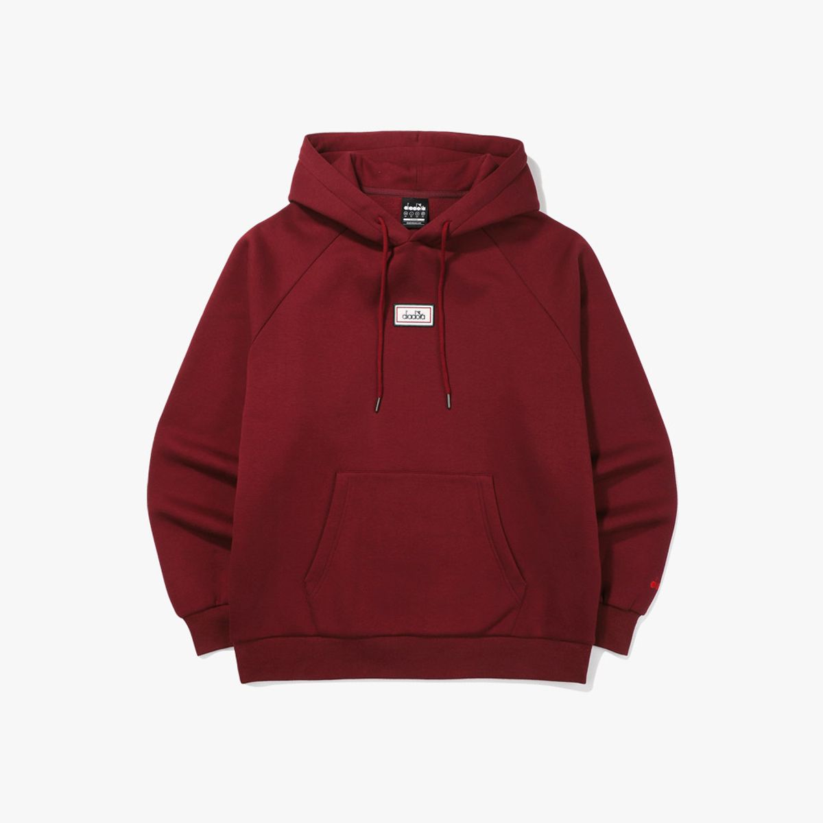 디아도라(diadora) 컴피 기모 후드티셔츠 WINE