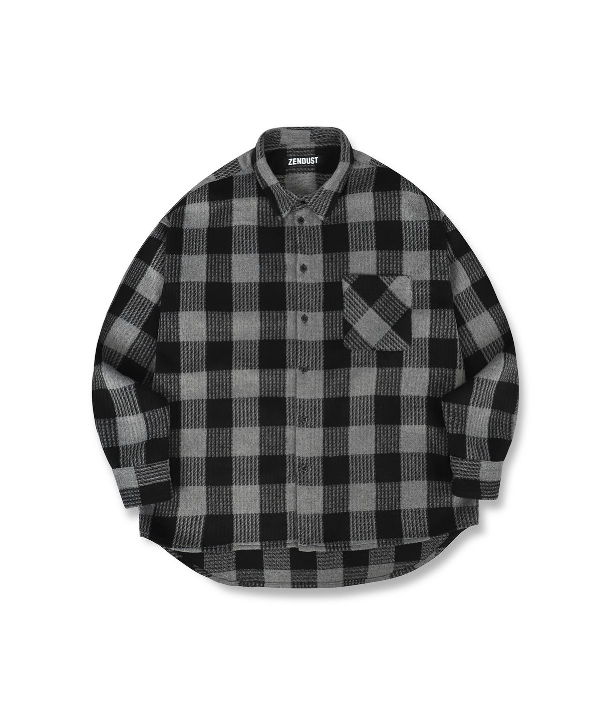 젠더스트(ZENDUST) Muel Check Shirt GREY