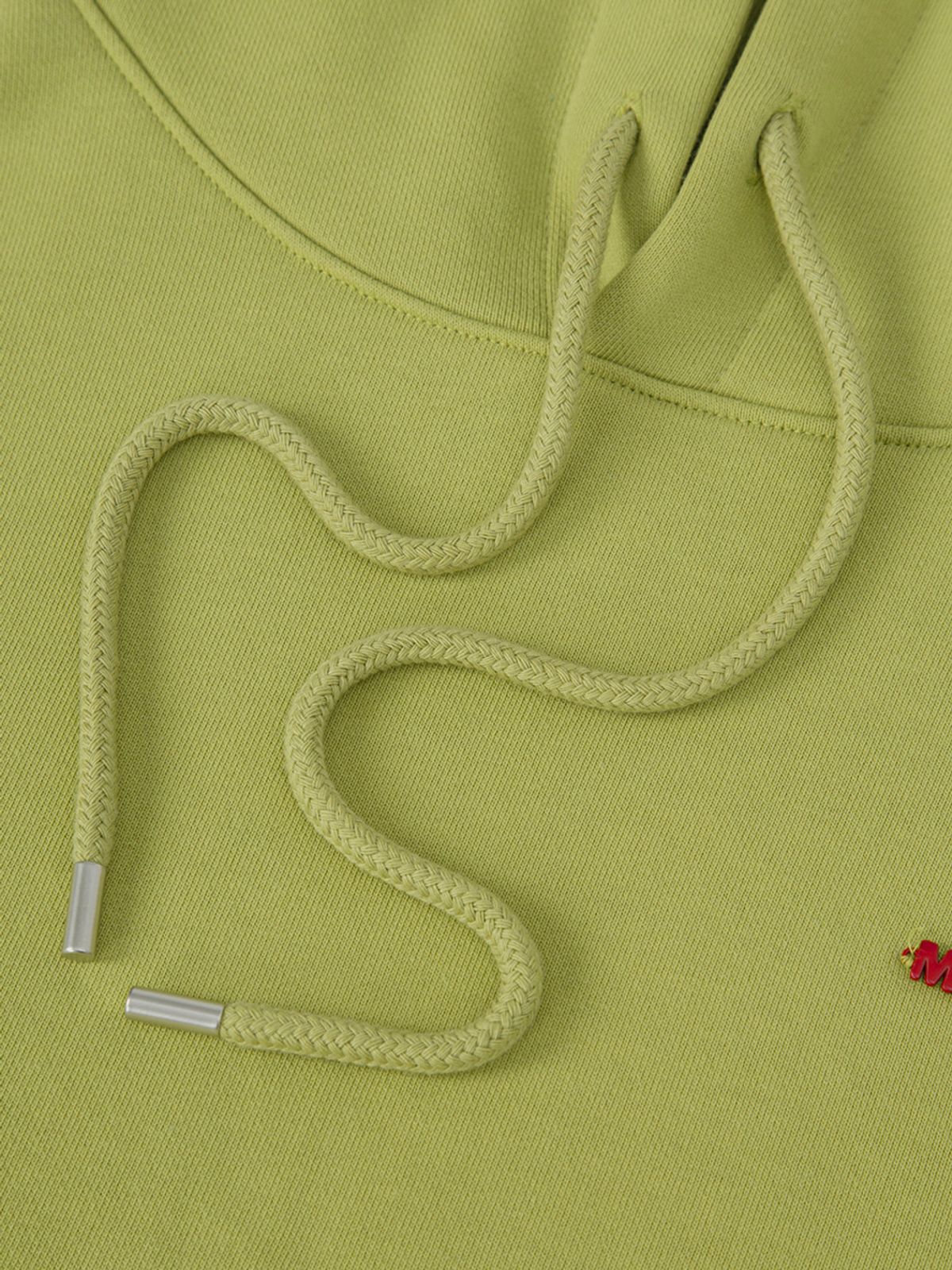 민더리(MEENDERI) [UNISEX] BARTACK STITCH HOODIE - OLIVE