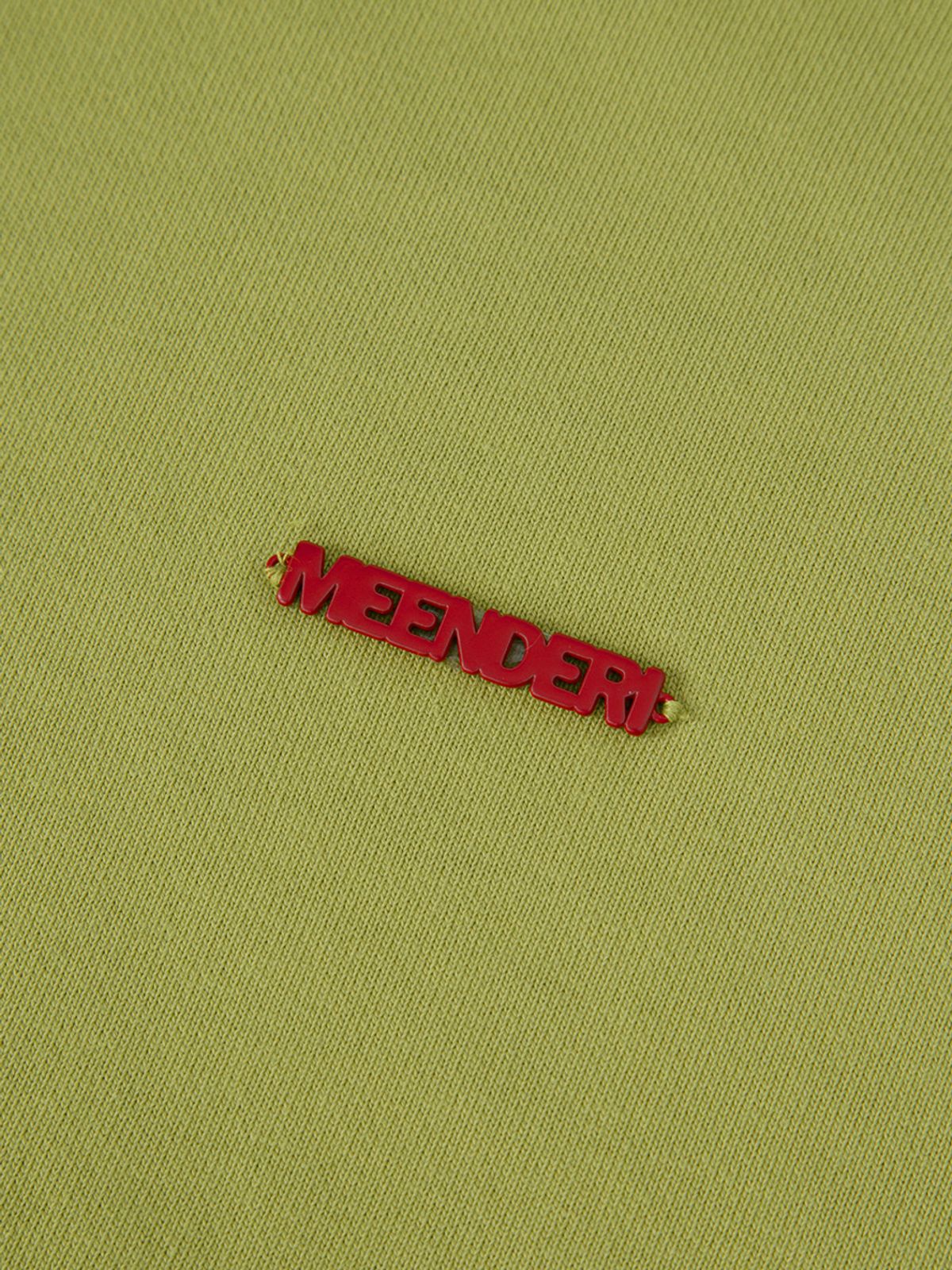 민더리(MEENDERI) [UNISEX] BARTACK STITCH HOODIE - OLIVE