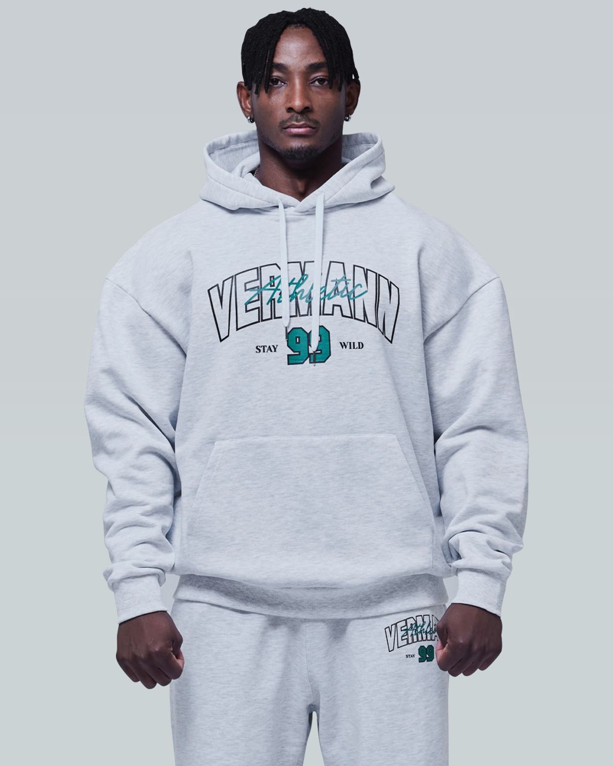 베르만 어패럴(VERMANN APPAREL) 99로고 오버핏 후드티 3colors