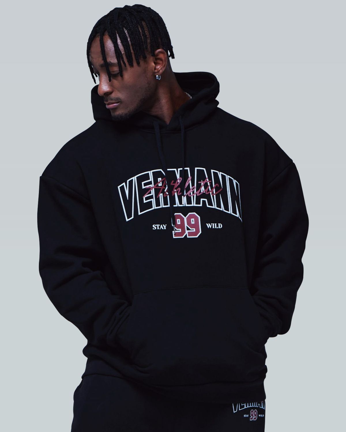 베르만 어패럴(VERMANN APPAREL) 99로고 오버핏 후드티 3colors