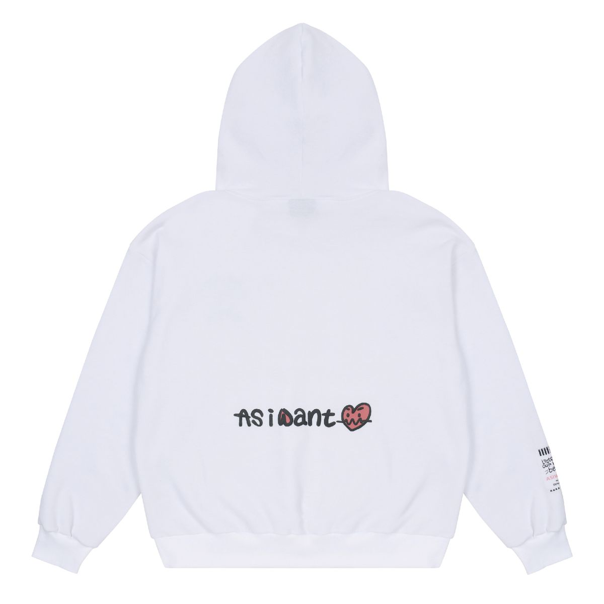 에즈아이원(ASIWANT) HELLA NASTY HOODIE WHITE