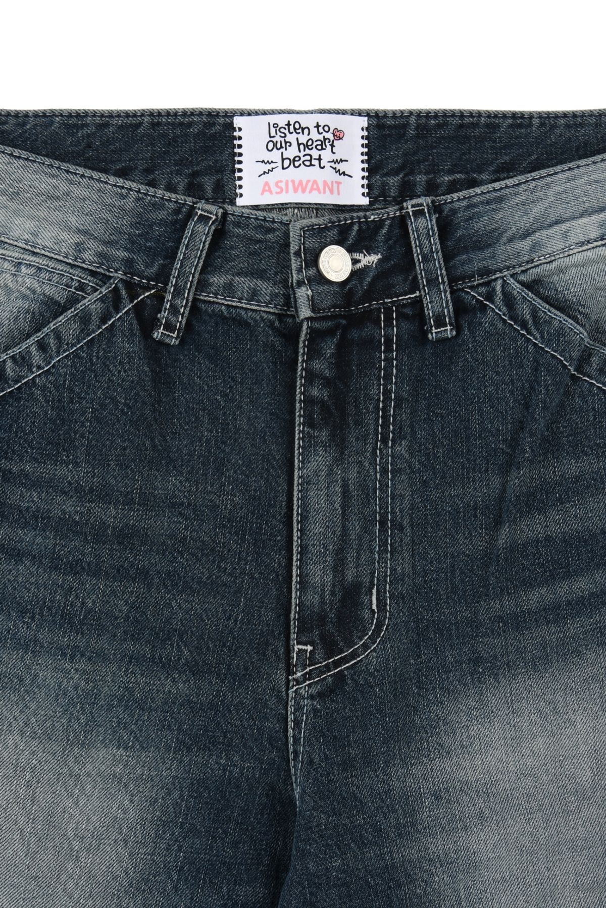 에즈아이원(ASIWANT) HELLA NASTY WIDE PANTS DENIM