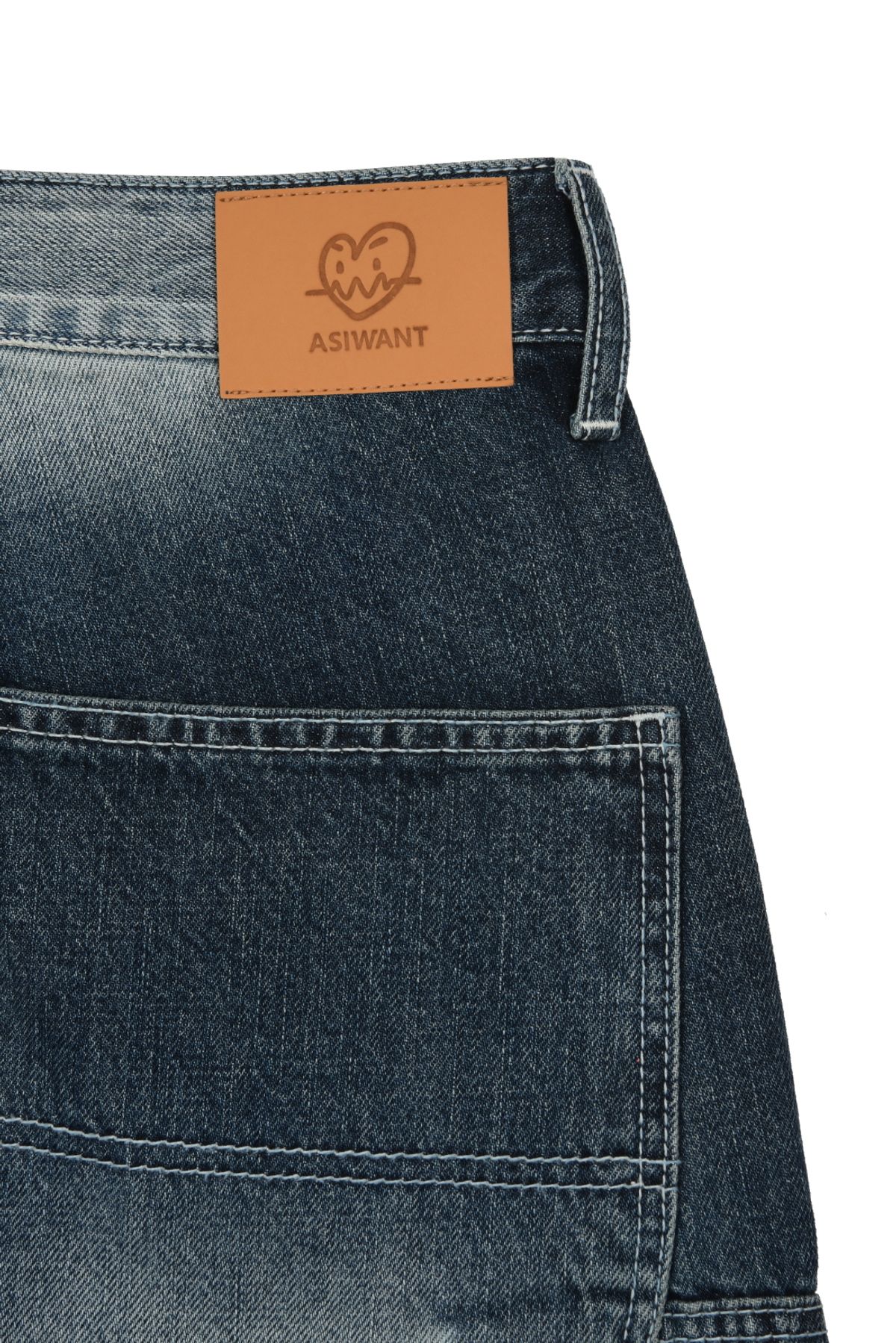 에즈아이원(ASIWANT) HELLA NASTY WIDE PANTS DENIM