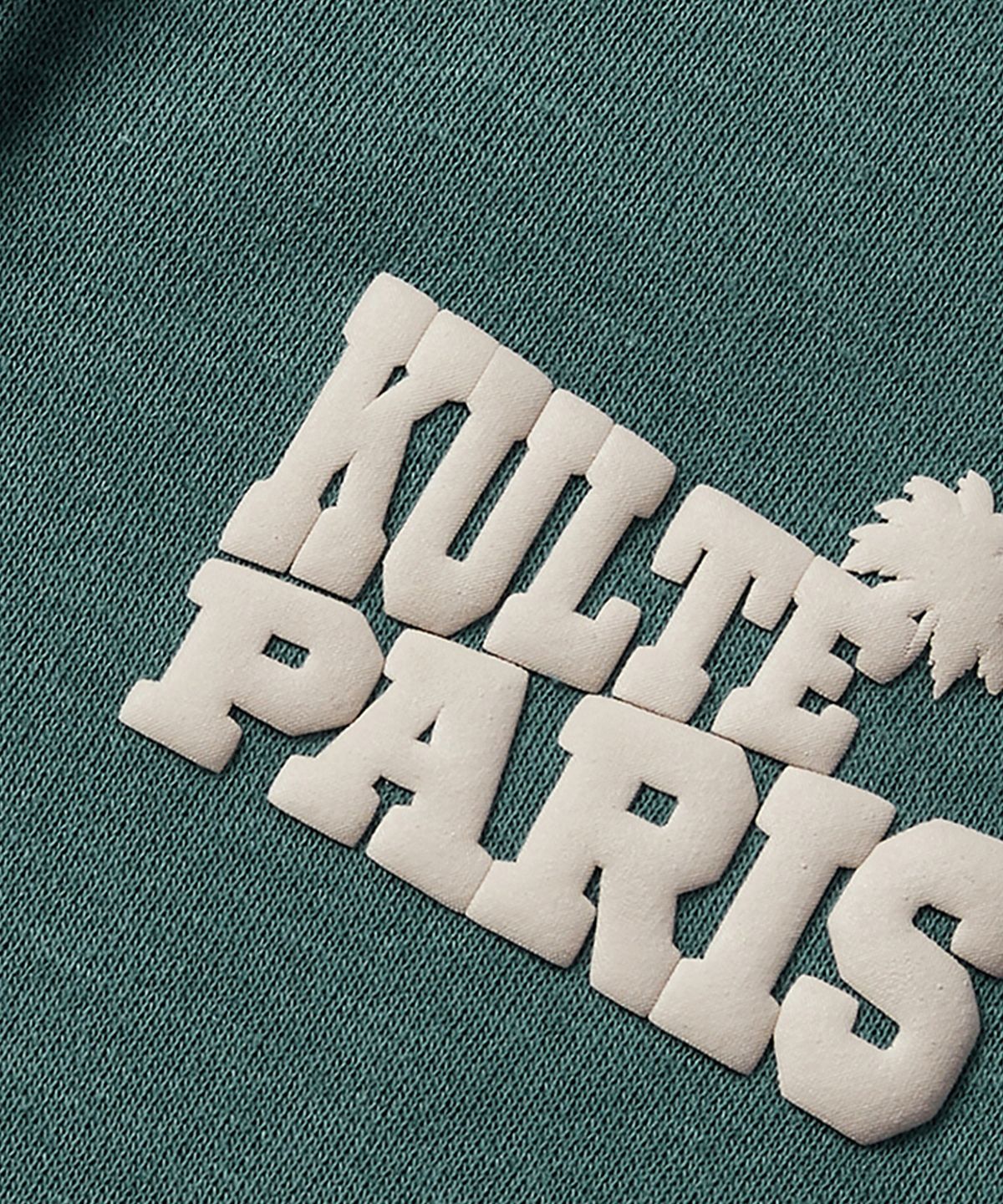 쿨트(KULTE) Palm tree zip-up D.green