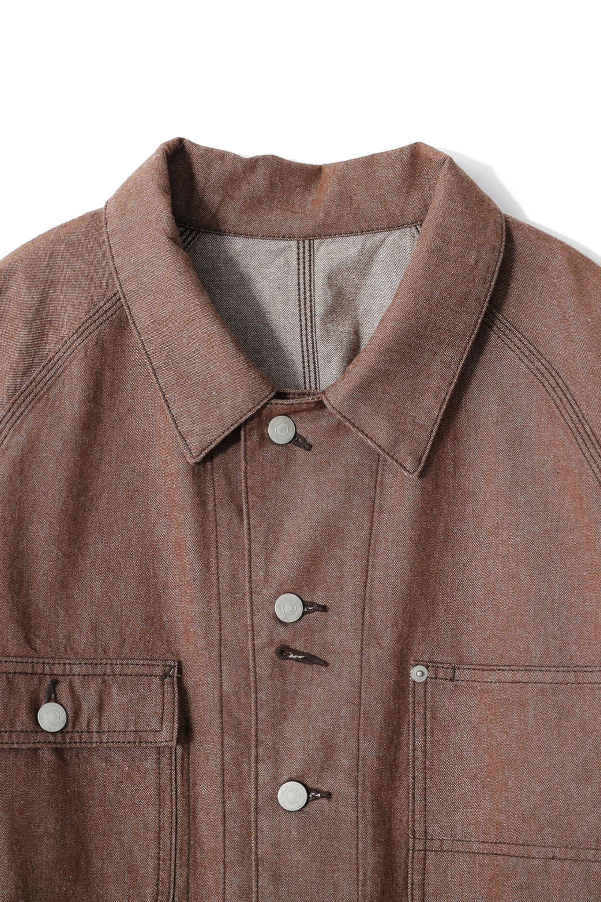 홀리선(HORLISUN) Painter Denim Chore Jacket Brown