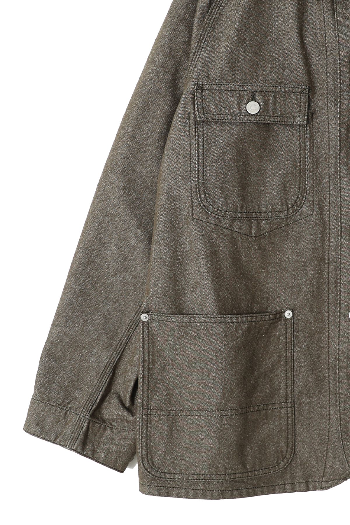 홀리선(HORLISUN) Painter Denim Chore Jacket Olive