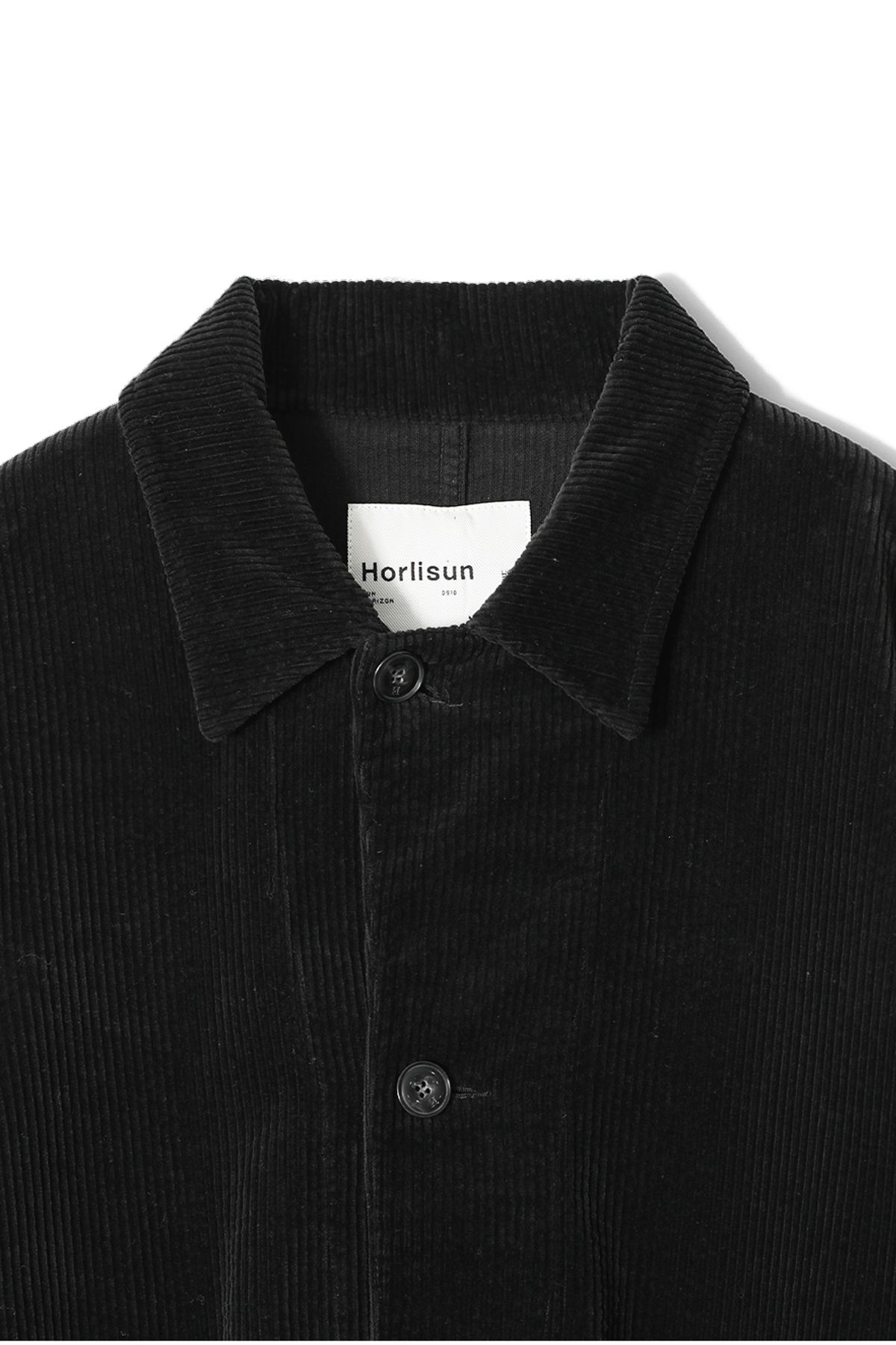 홀리선(HORLISUN) Gardener Corduroy Coverall Jacket Black