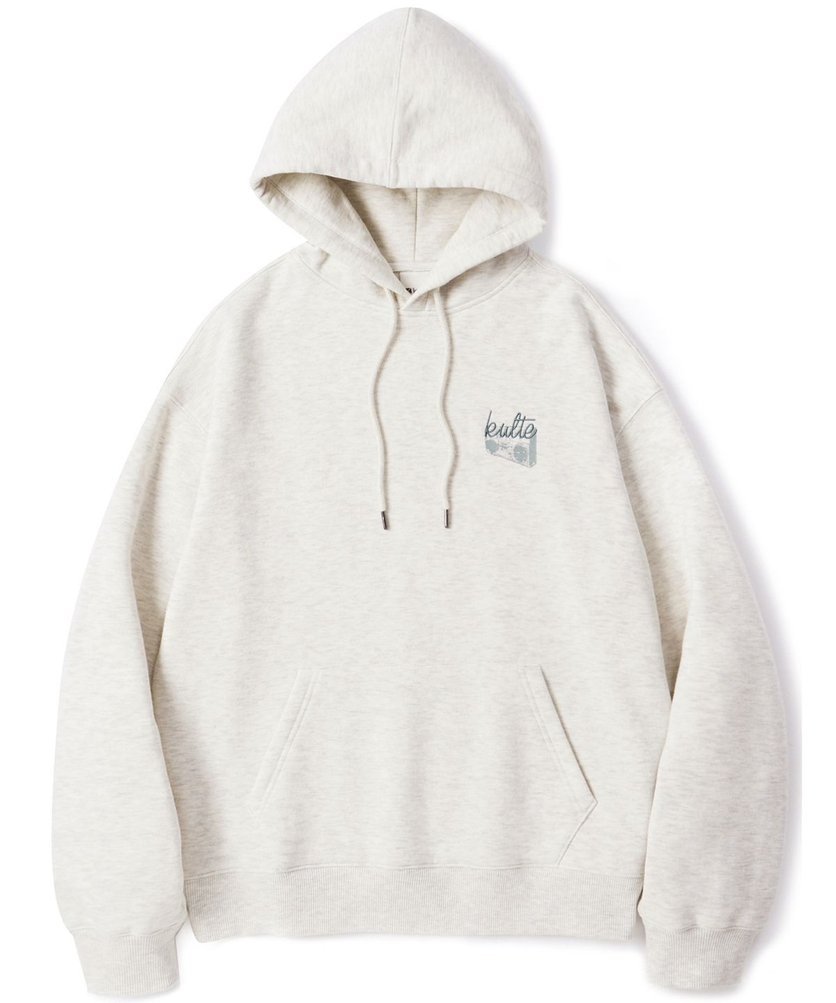 쿨트(KULTE) Retro radio hoody O.B.melange