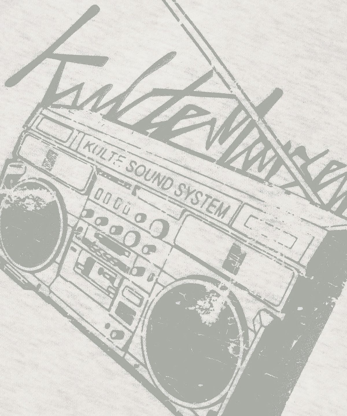 쿨트(KULTE) Retro radio hoody O.B.melange