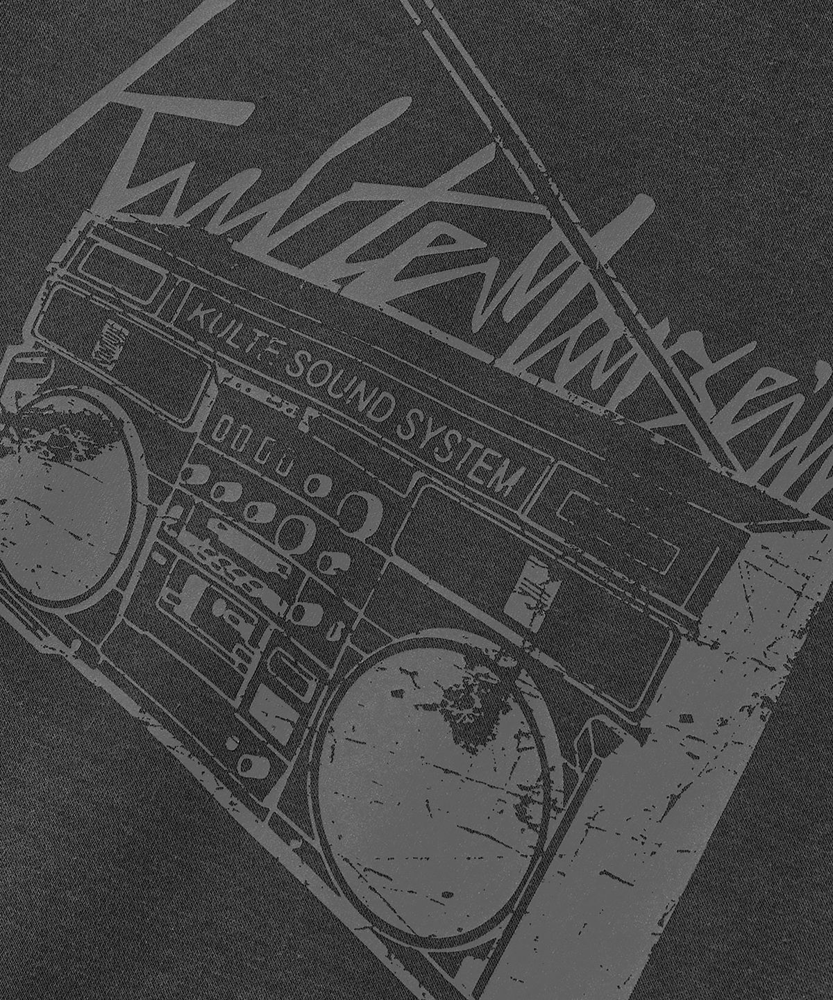 쿨트(KULTE) Retro radio hoody Grey