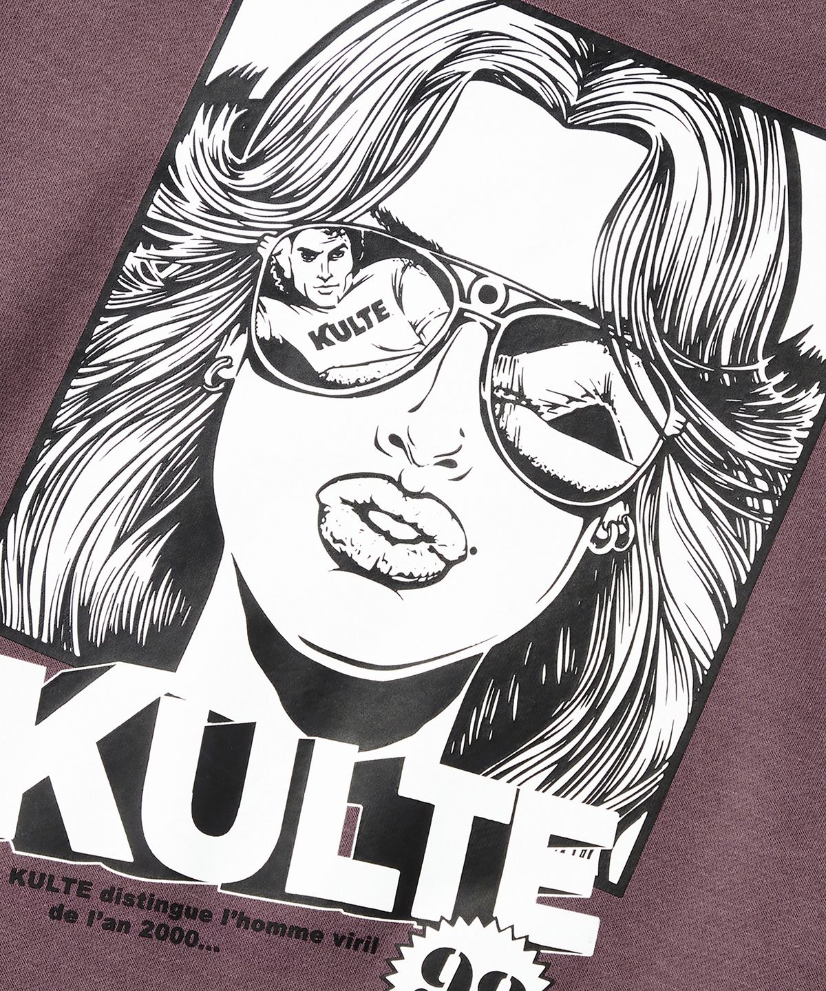 쿨트(KULTE) Vintage girl hoody D.pink